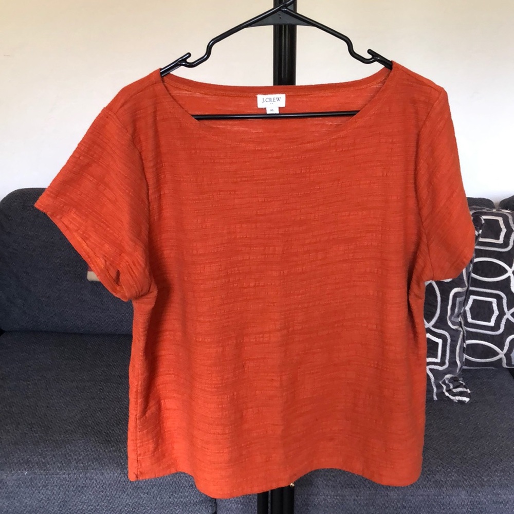 J. Crew pumpkin orange tee